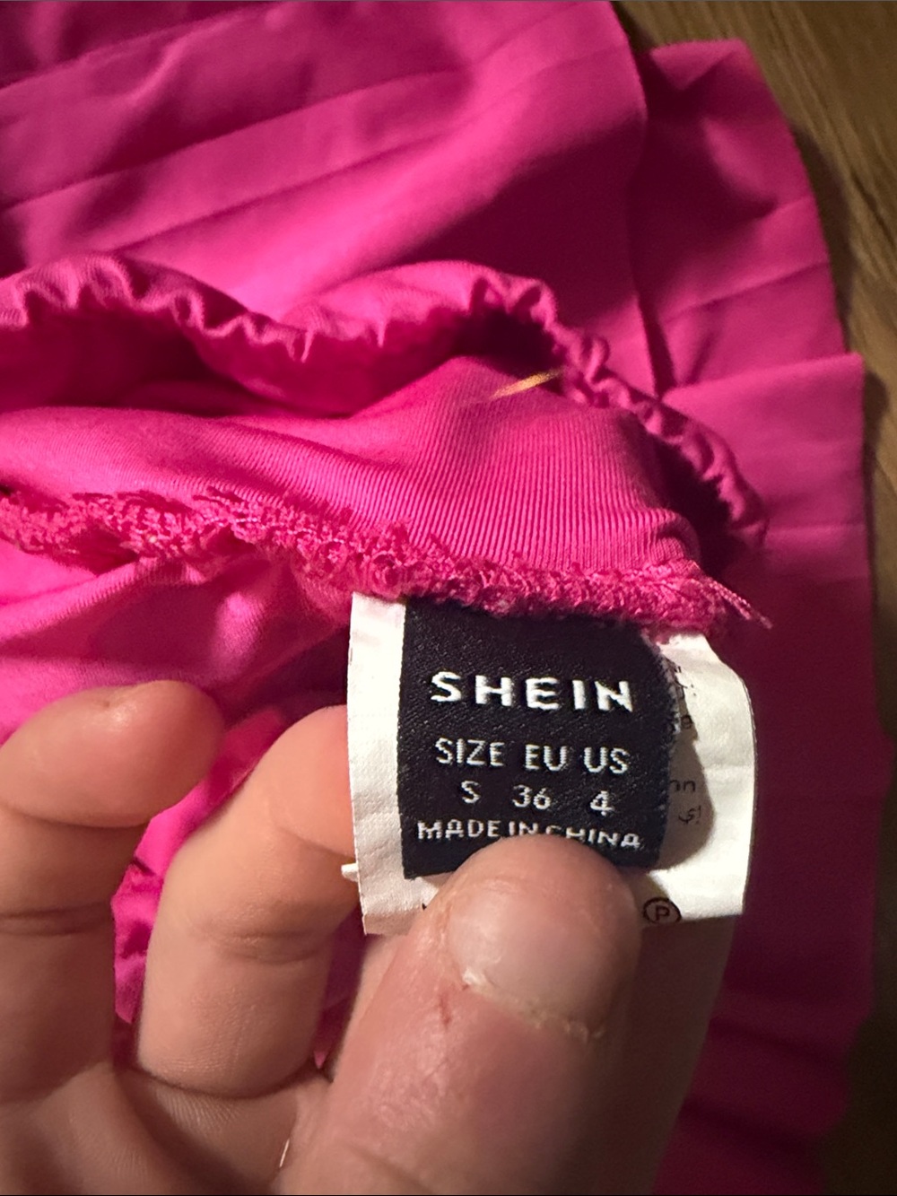 SHEIN Pink and White Ruffled Circle Skater Skirts - Picture 3 of 3